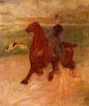 アンリ・ド・トゥールーズ・ロートレック 女曲馬と犬